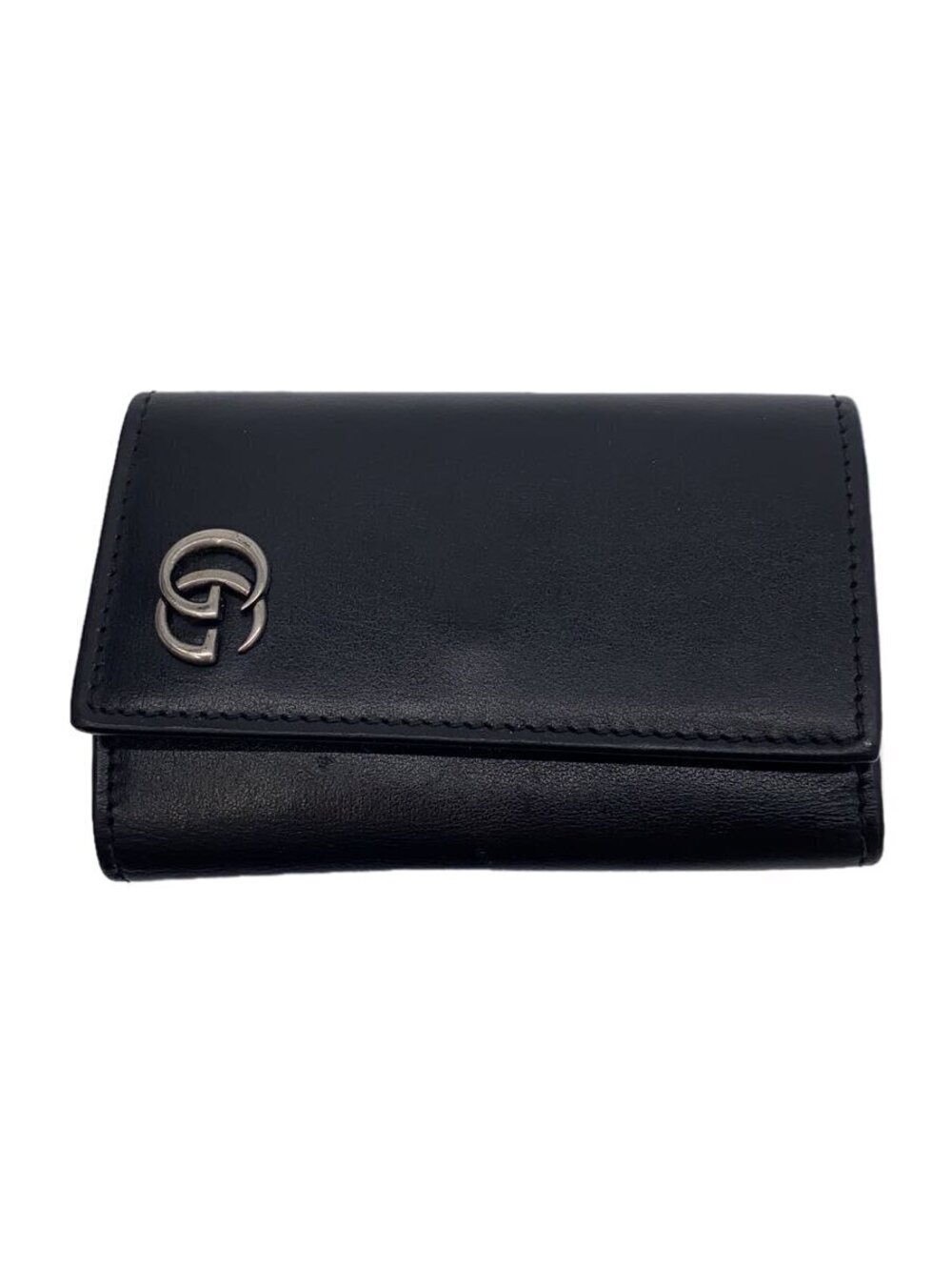 Gucci Key Case Wallet Leather Black